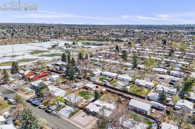 5362 S Cedar St, Littleton, CO 80120 - aerial overview of property's location featuring nearby suburban area