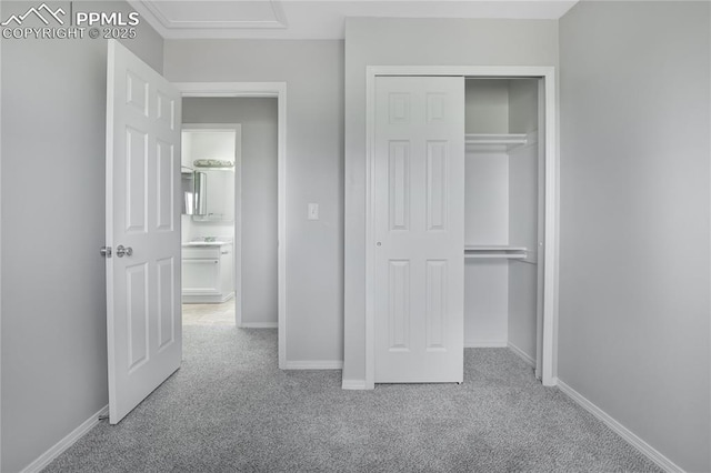 502 Fountain Mesa Rd, Fountain, CO 80817 - unfurnished bedroom featuring carpet, a closet, and baseboards