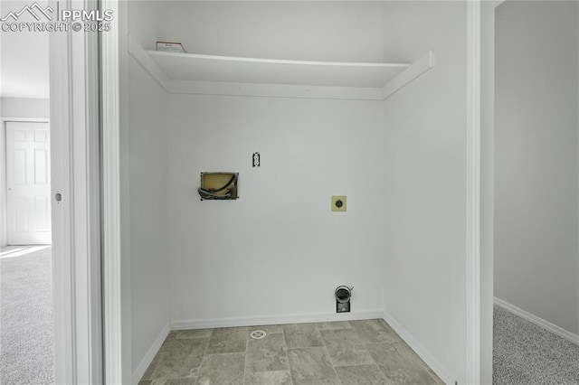 502 Fountain Mesa Rd, Fountain, CO 80817 - washroom featuring baseboards and hookup for an electric dryer