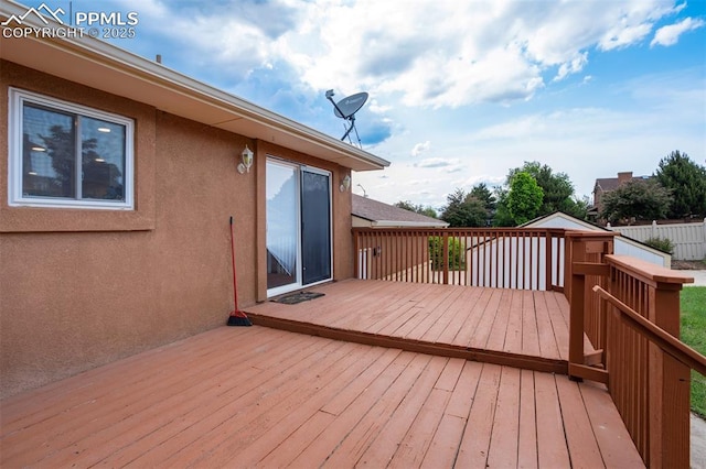 3905 Allgood Dr, Colorado Springs, CO 80911 - view of wooden terrace