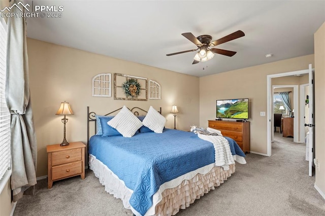 4298 Apache Plume Dr, Colorado Springs, CO 80920 - bedroom featuring carpet flooring, baseboards, and ceiling fan