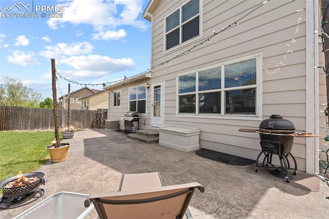 4298 Apache Plume Dr, Colorado Springs, CO 80920 - view of patio / terrace featuring area for grilling and an outdoor fire pit
