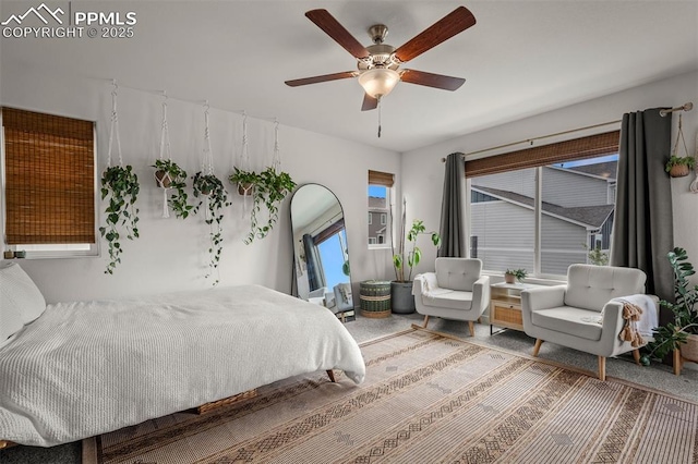 7907 Tremble Pt, Colorado Springs, CO 80908 - bedroom featuring ceiling fan
