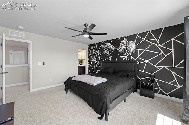 11456 Sanderling St, Colorado Springs, CO 80925 - carpeted bedroom featuring baseboards and ceiling fan