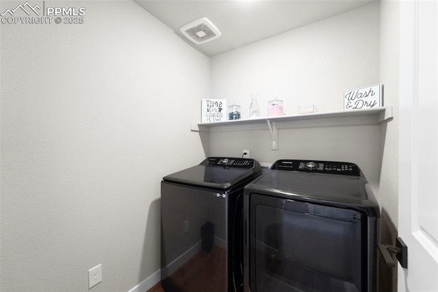 11456 Sanderling St, Colorado Springs, CO 80925 - laundry area with washing machine and clothes dryer