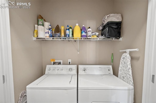 7470 Sandy Springs Pt, Fountain, CO 80817 - laundry room with separate washer and dryer