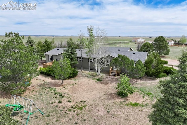 view from above of property