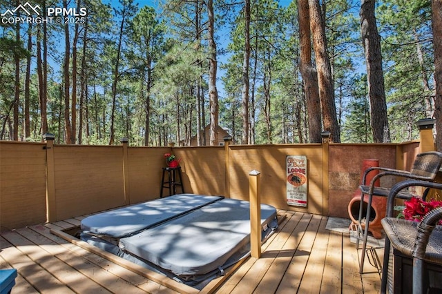 18045 Woodhaven Pl, Colorado Springs, CO 80908 - wooden deck featuring fence