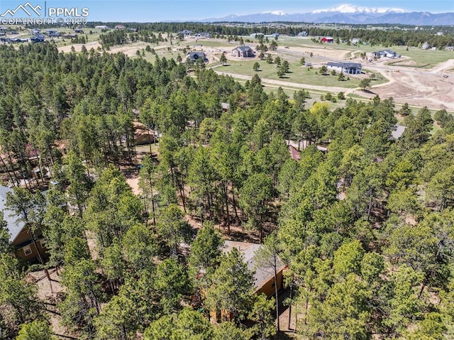 18045 Woodhaven Pl, Colorado Springs, CO 80908 - aerial view of a mountainous background