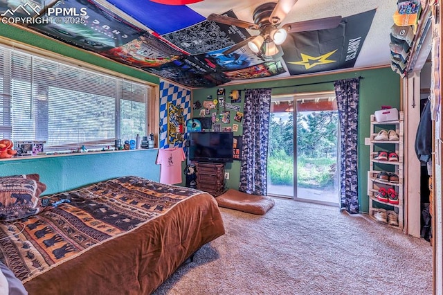 2760 Evergreen Rd, Colorado Springs, CO 80921 - bedroom featuring carpet and access to outside
