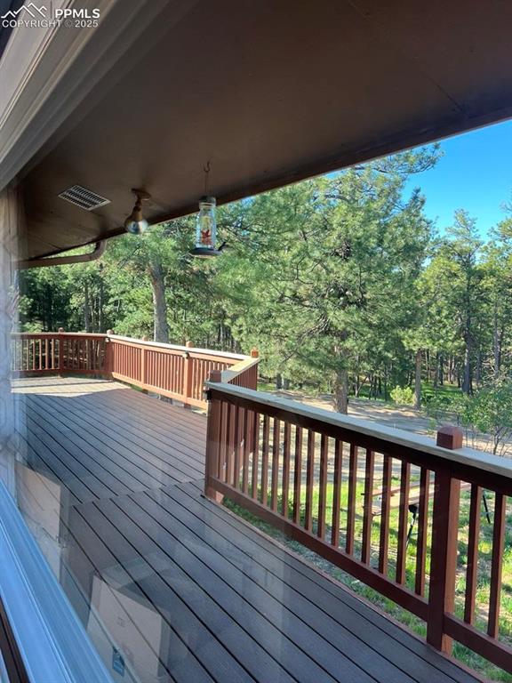 2760 Evergreen Rd, Colorado Springs, CO 80921 - deck with view of scattered trees