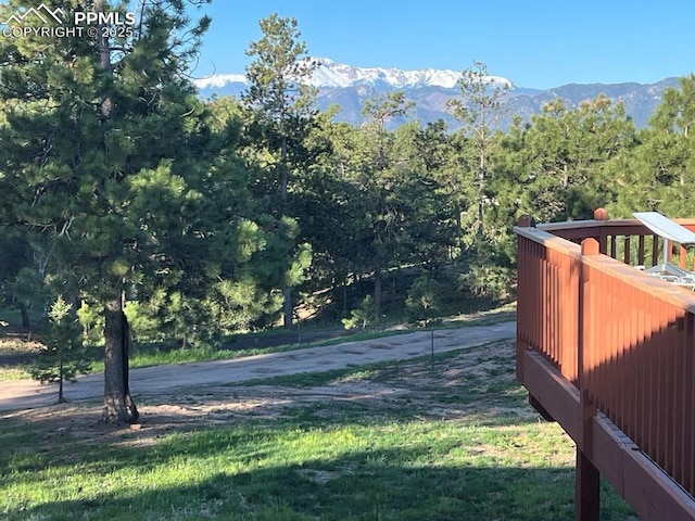 2760 Evergreen Rd, Colorado Springs, CO 80921 - view of yard with a mountain view