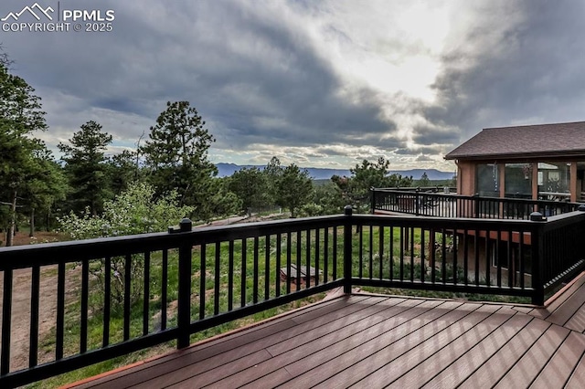 2760 Evergreen Rd, Colorado Springs, CO 80921 - view of wooden deck