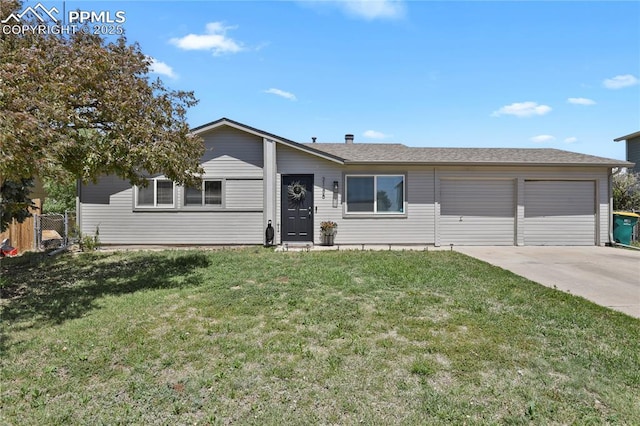 ranch-style house with driveway and a garage