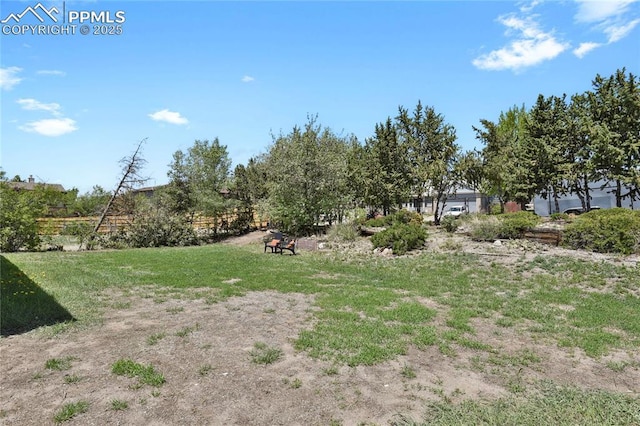 view of yard