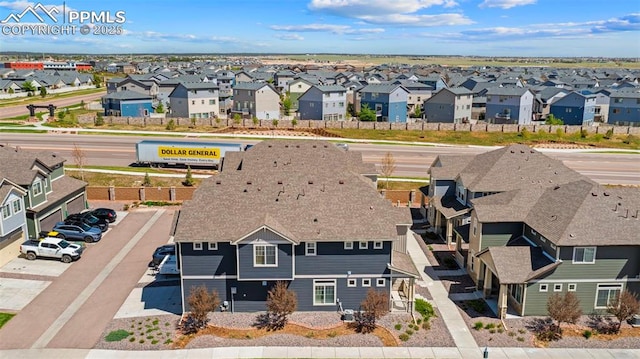aerial perspective of suburban area