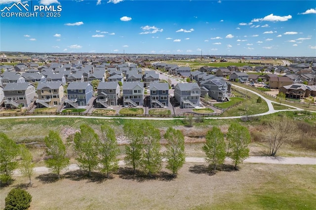 aerial view of residential area