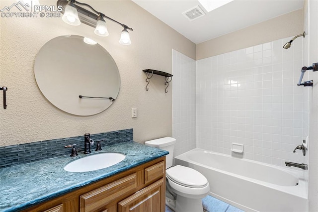 1433 Ledge Rock Ter, Colorado Springs, CO 80919 - full bath featuring vanity, toilet, and  shower combination