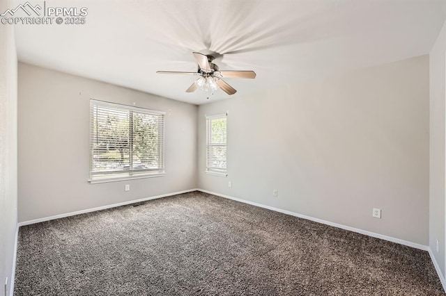 2068 Silkwood Dr, Colorado Springs, CO 80920 - empty room with carpet floors, ceiling fan, and baseboards