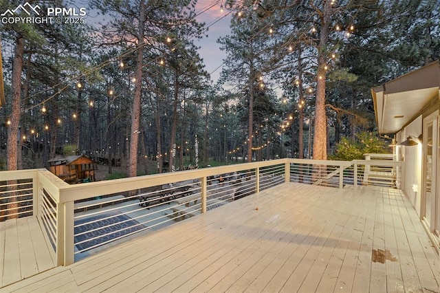 6940 Franciville Rd, Colorado Springs, CO 80908 - view of wooden deck