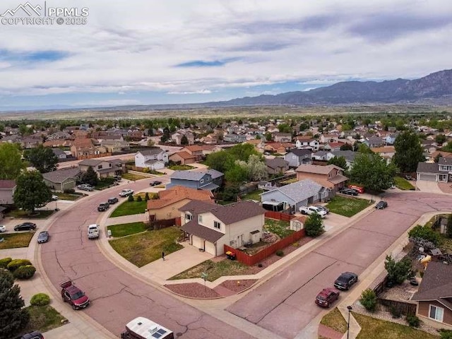 780 Foxwood Dr, Colorado Springs, CO 80911 - aerial view of residential area with mountains