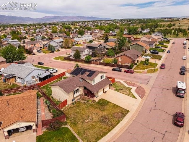 780 Foxwood Dr, Colorado Springs, CO 80911 - aerial view of residential area featuring a mountainous background