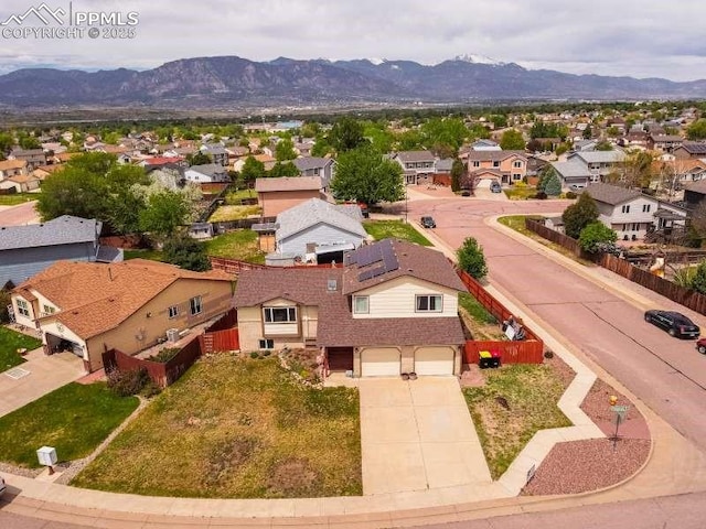 780 Foxwood Dr, Colorado Springs, CO 80911 - aerial perspective of suburban area with mountains
