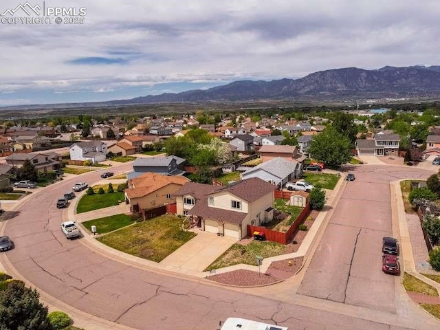 780 Foxwood Dr, Colorado Springs, CO 80911 - aerial view of residential area with a mountainous background