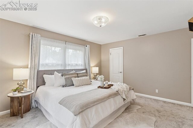 603 Three Eagles St, Colorado Springs, CO 80905 - bedroom with light carpet and baseboards
