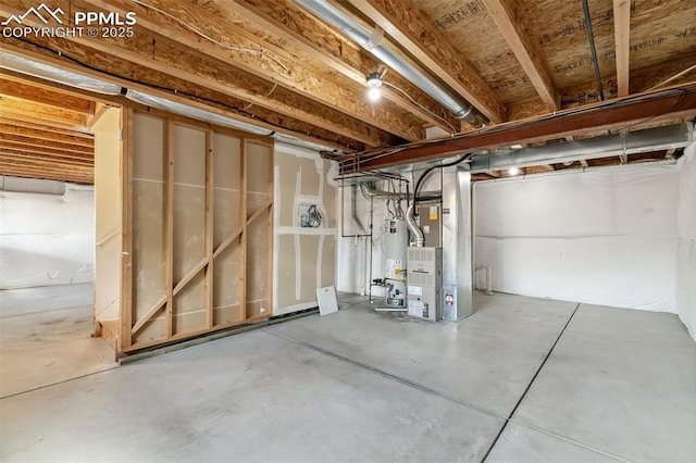 8463 Shadow Run Ln, Fountain, CO 80817 - unfinished below grade area with heating unit and gas water heater