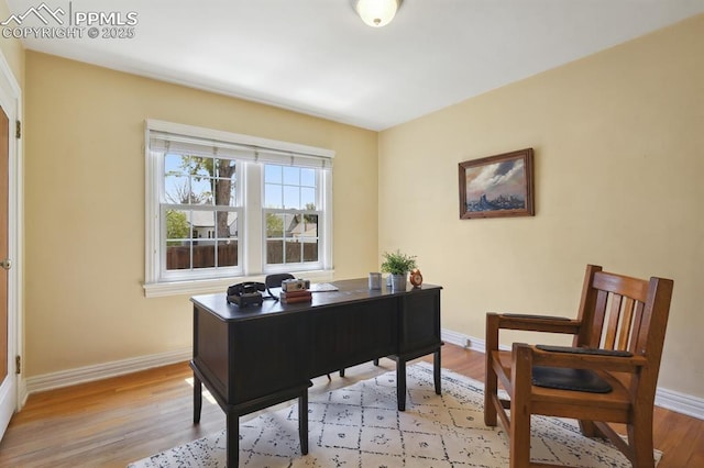 1003 N Institute St, Colorado Springs, CO 80903 - office featuring baseboards and light wood-style floors