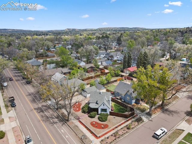1003 N Institute St, Colorado Springs, CO 80903 - aerial perspective of suburban area
