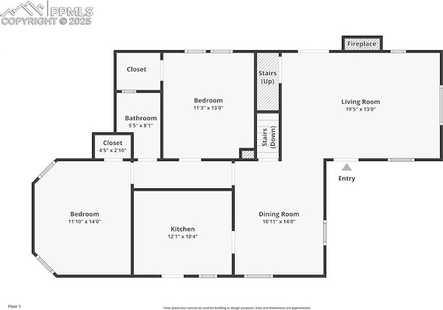 1003 N Institute St, Colorado Springs, CO 80903 - floor plan / room layout