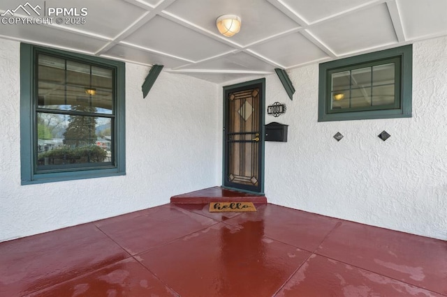 1003 N Institute St, Colorado Springs, CO 80903 - doorway to property with stucco siding