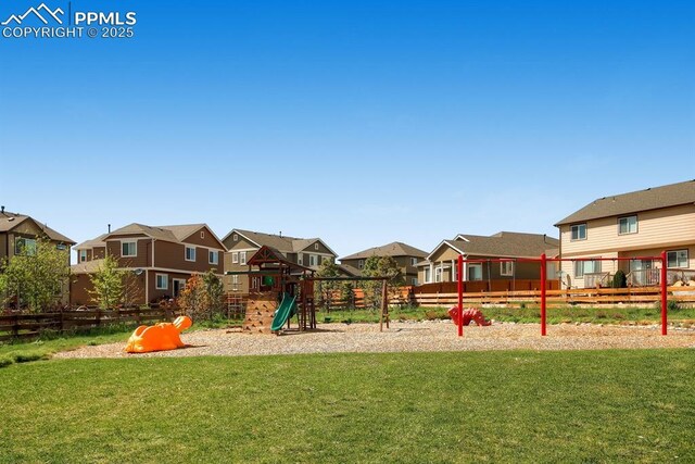 10737 Rolling Mesa Dr, Falcon, CO 80831 - community play area featuring a residential view