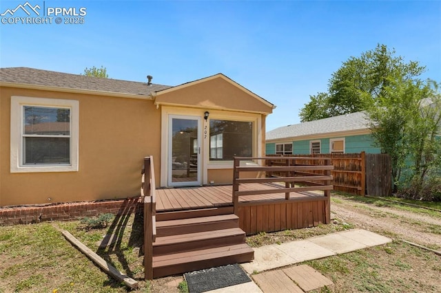 207 N 20th St, Colorado Springs, CO 80904 - wooden terrace featuring fence