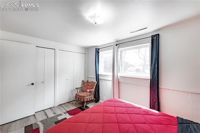 2506 Templeton Gap Rd, Colorado Springs, CO 80907 - bedroom with multiple closets and wood finished floors
