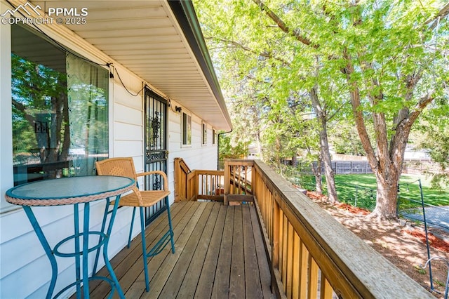 2506 Templeton Gap Rd, Colorado Springs, CO 80907 - view of wooden deck