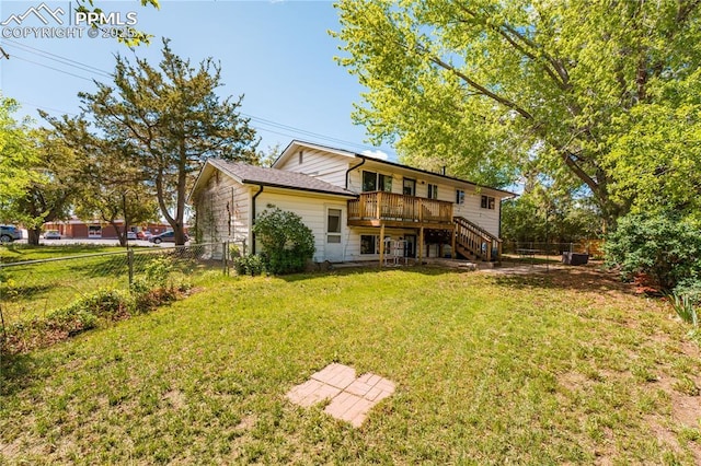 2506 Templeton Gap Rd, Colorado Springs, CO 80907 - back of house with stairs and a deck