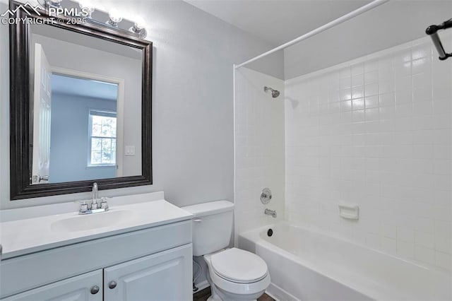 514 Shady Crest Cir, Colorado Springs, CO 80916 - bathroom with toilet, vanity, and shower / bath combination