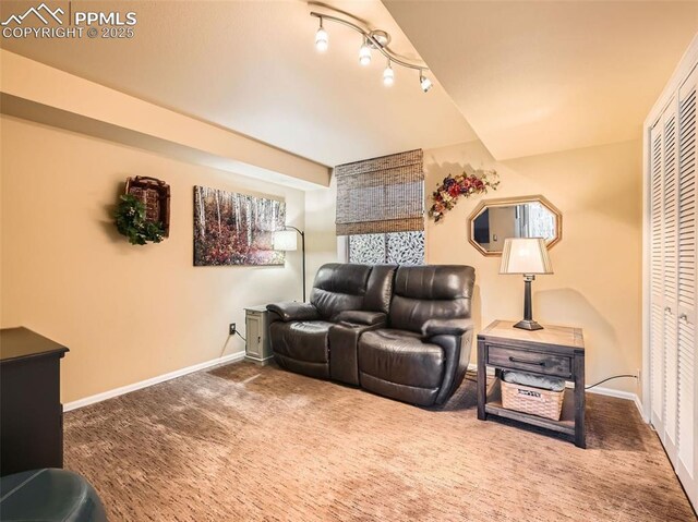 2186 Giltshire Dr, Colorado Springs, CO 80905 - carpeted cinema room featuring baseboards