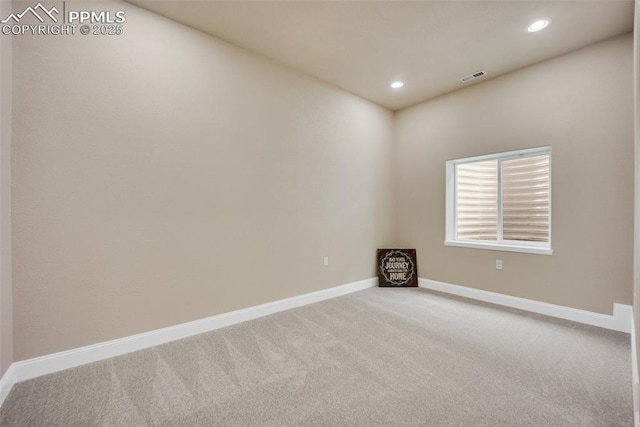 6259 Bearcat Loop, Colorado Springs, CO 80925 - carpeted spare room with recessed lighting and baseboards