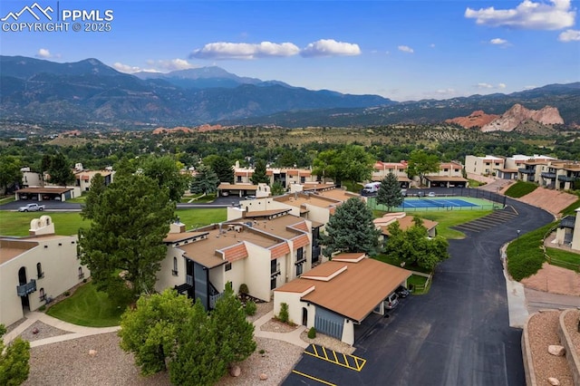 954 Fontmore Rd Unit B, Colorado Springs, CO 80904 - aerial view of residential area with a mountainous background