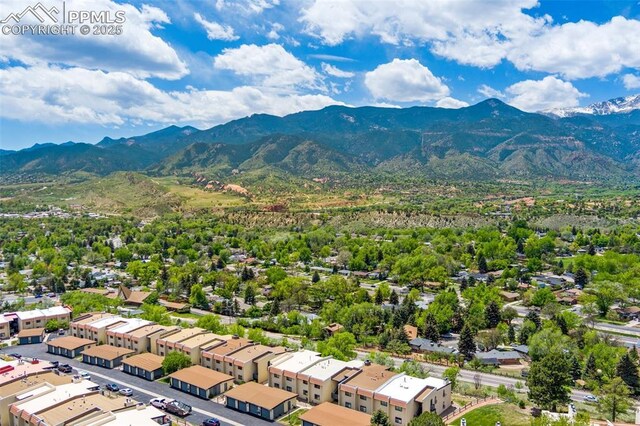 954 Fontmore Rd Unit B, Colorado Springs, CO 80904 - drone / aerial view of mountains