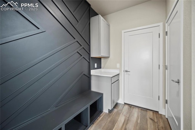 3065 Curly Grv, Colorado Springs, CO 80922 - mudroom featuring light wood-style floors