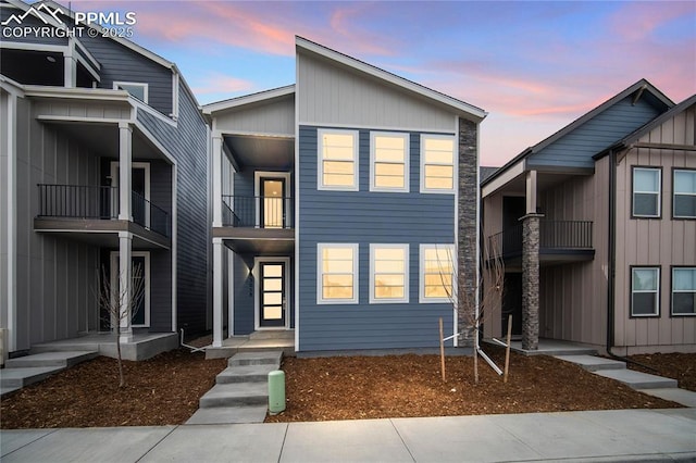 3065 Curly Grv, Colorado Springs, CO 80922 - view of front facade featuring a balcony