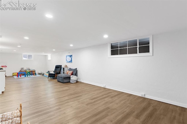 1107 Parkview Blvd, Colorado Springs, CO 80905 - unfurnished room with wood finished floors, recessed lighting, and baseboards