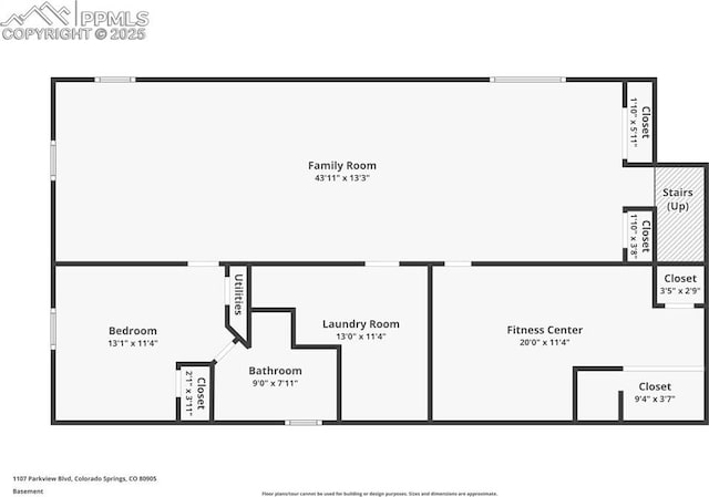 1107 Parkview Blvd, Colorado Springs, CO 80905 - property floor plan