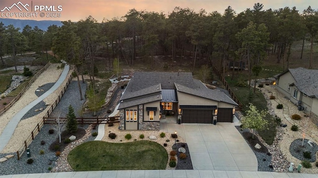 16244 Thunder Cat Way, Monument, CO 80132 - view of aerial view at dusk
