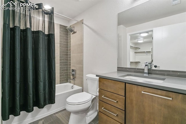 16244 Thunder Cat Way, Monument, CO 80132 - full bath featuring shower / bath combo, toilet, and vanity